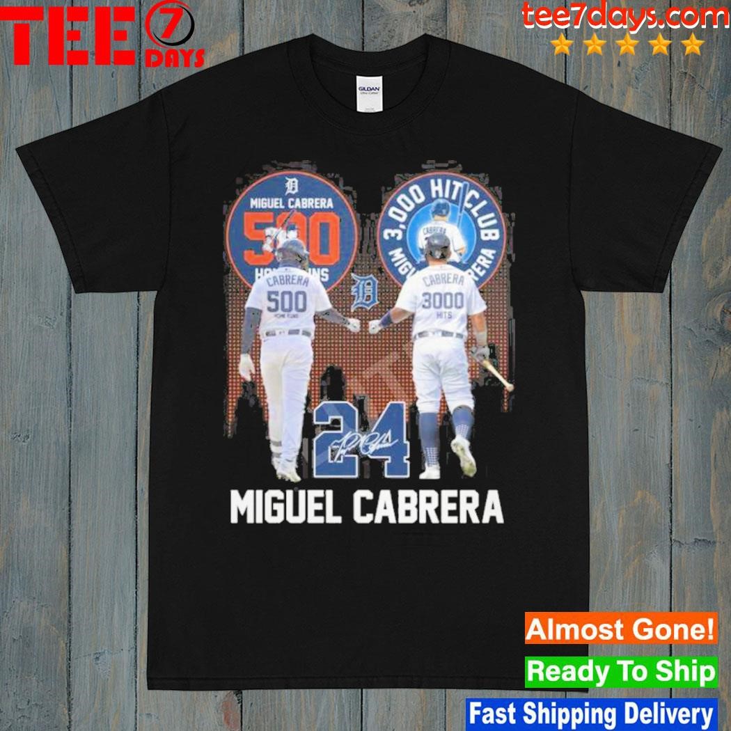 Miguel Cabrera 24 MLB 500 home run Detroit Tiger shirt, hoodie, sweater,  long sleeve and tank top