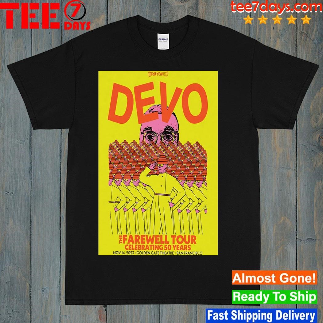 Devo Tour Nov 14, 2023 San Francisco, CA Poster shirt