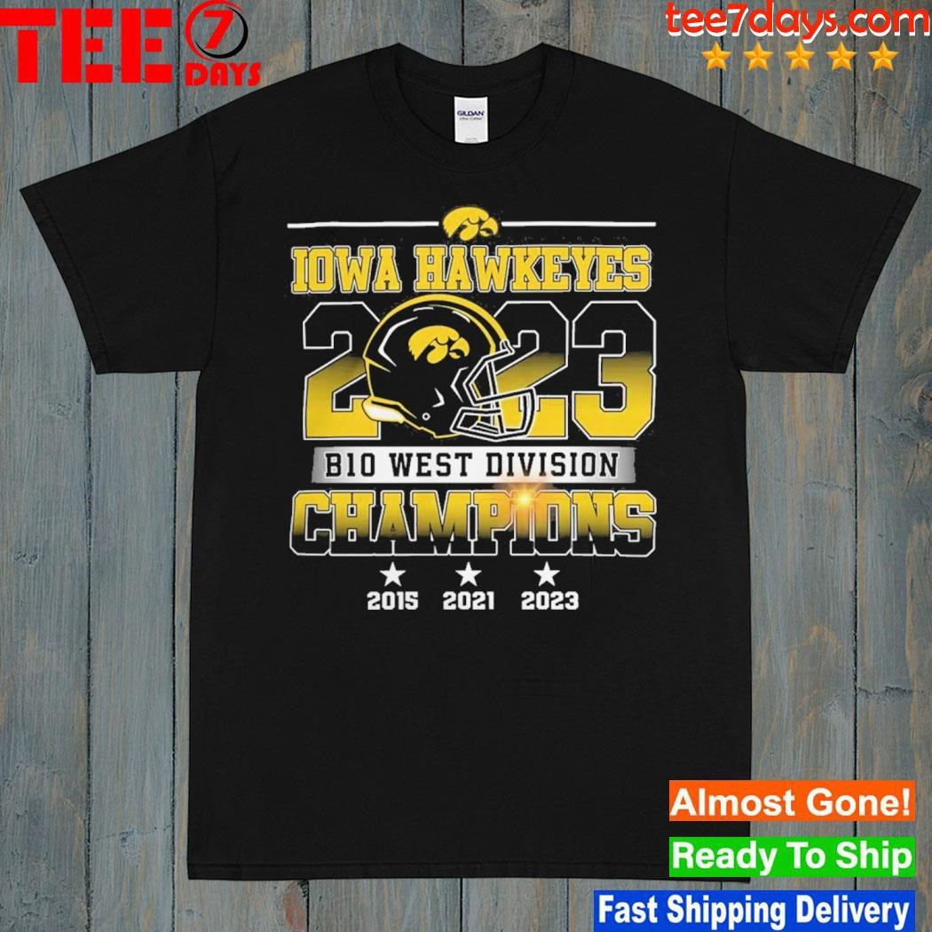 Iowa Hawkeyes 2023 B10 West Division Champions Shirt