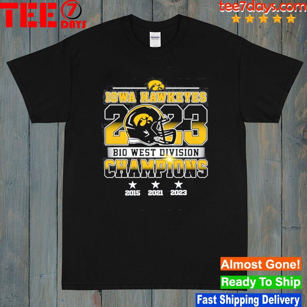 Iowa Hawkeyes 2023 B10 West Division Champions T-Shirt