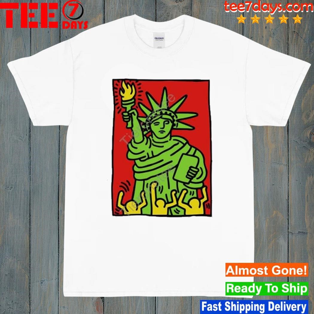 Keith Haring Statue Of Liberty Tank Top Shirt