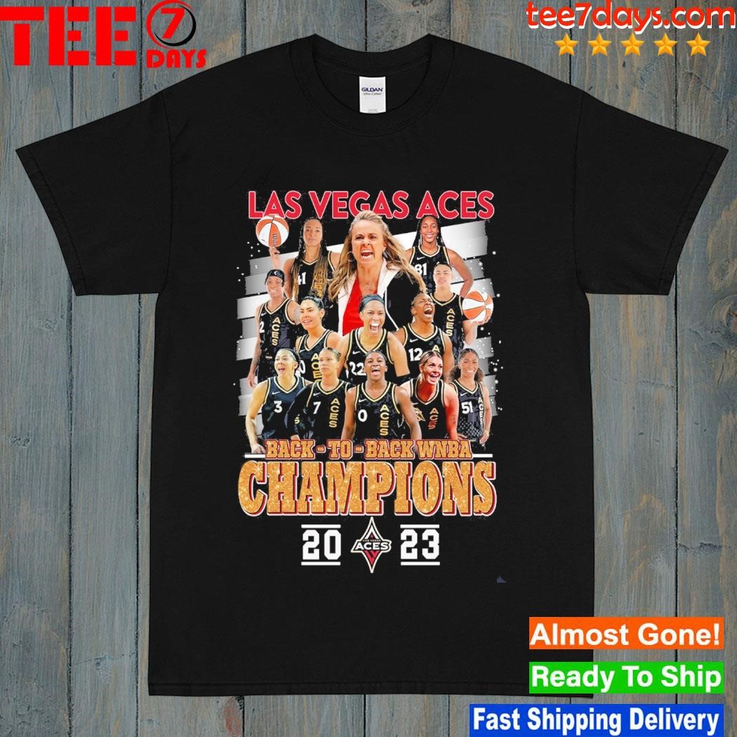 Las Vegas Aces back-to-back WNBA champions 2023 team player shirt