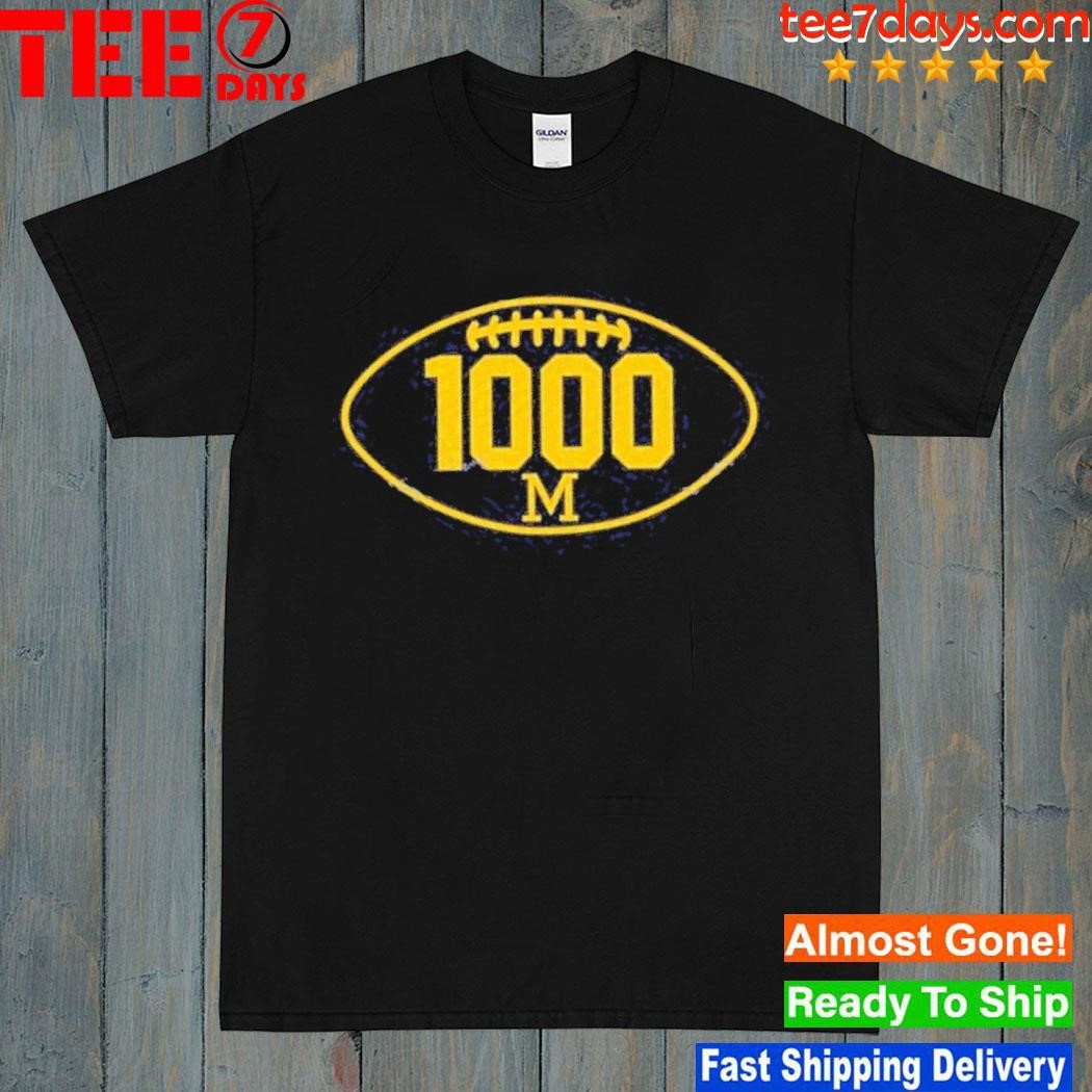 Michigan Football 1000 Wins Logo Shirt