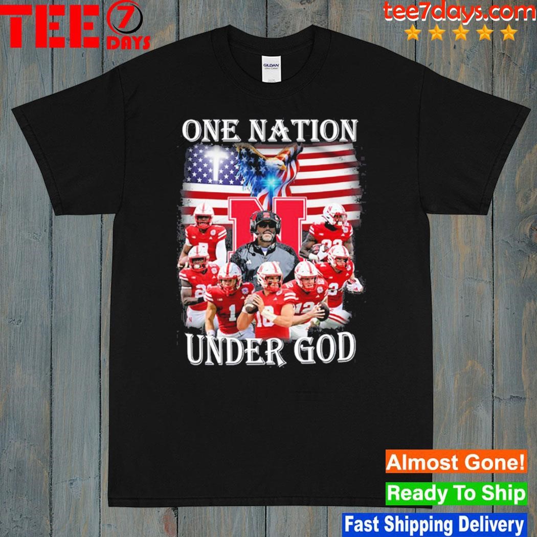 Nebraska Cornhuskers One Nation Under God T Shirt