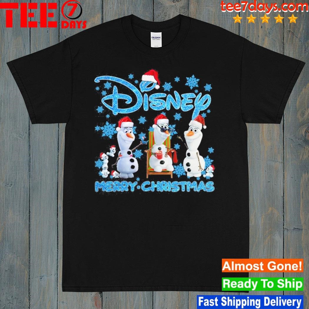 Olaf hat santa Disney merry christmas shirt