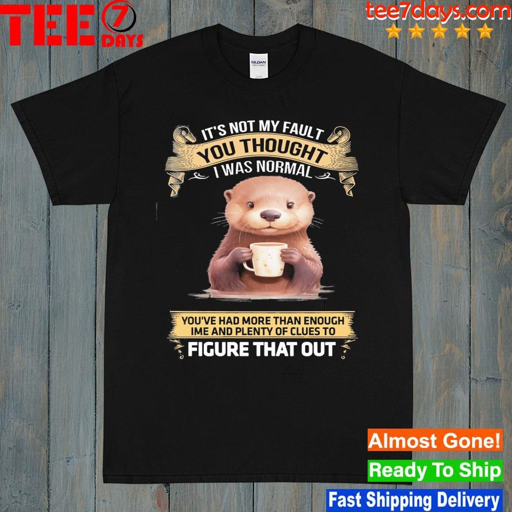 Otter hug It's not my fault you thought I was normal you've had more than enough ime and plenty of clues to figure that out shirt