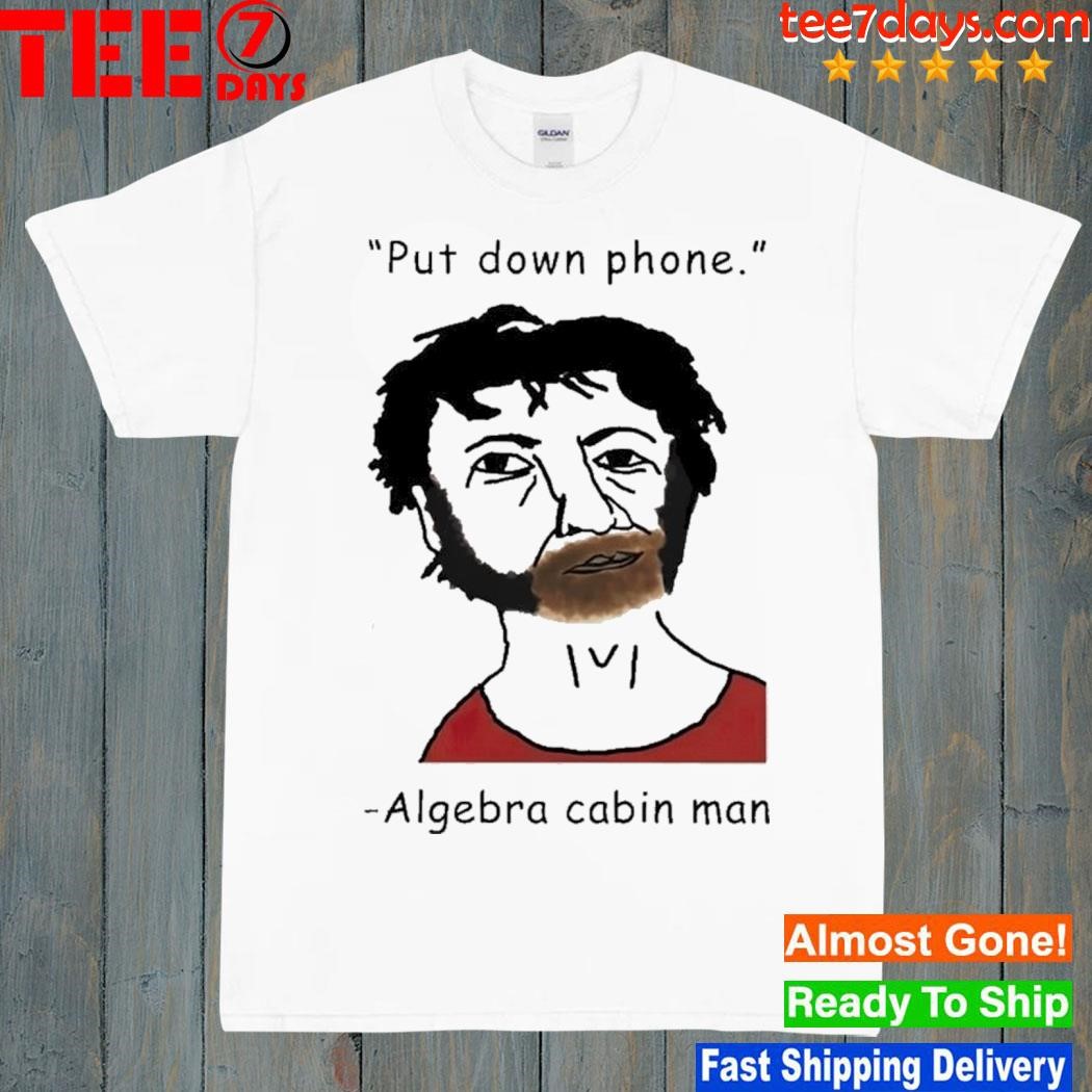 Put Down Phone Algebra Cabin Man Shirt