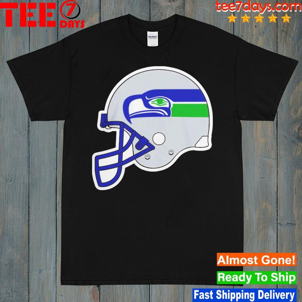 Seattle Seahawks Throwback Helmet Logo Shirt