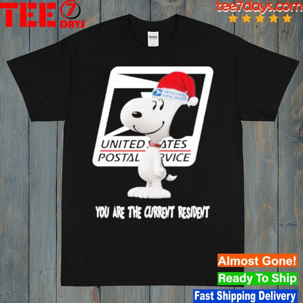 Snoopy hat santa United States Postal Service you are the current resident christmas shirt christmas shirt