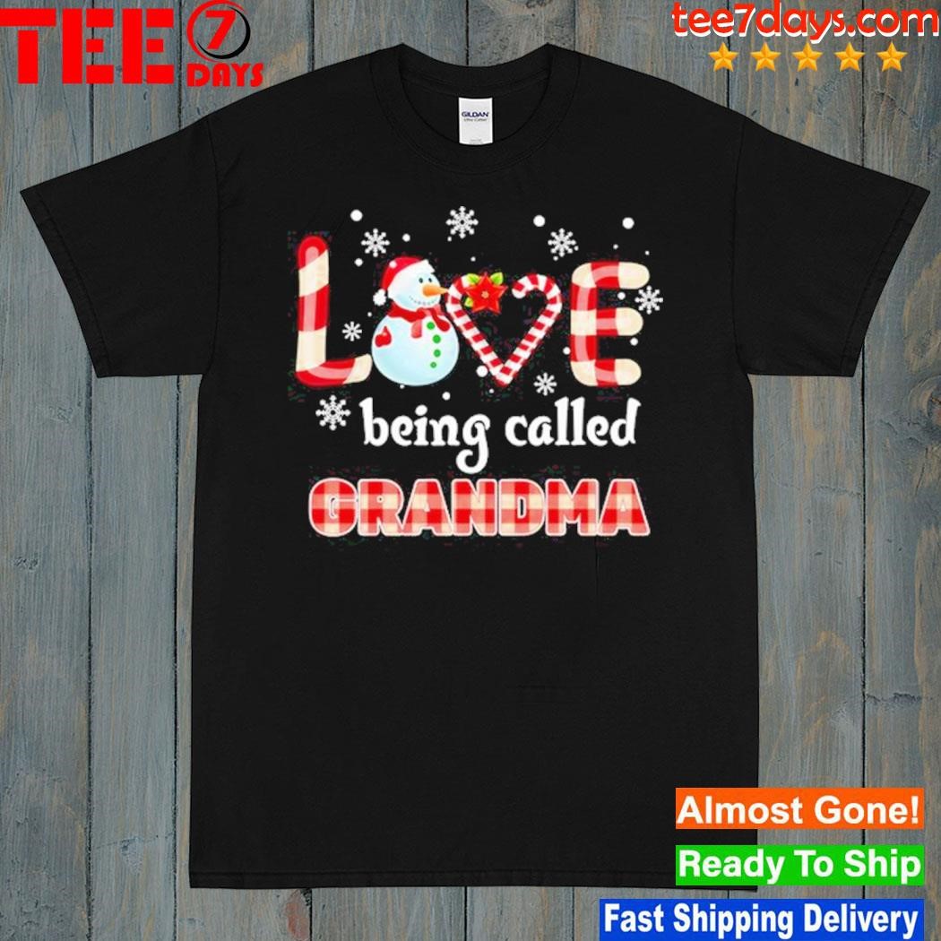Snowman love being called grandma merry christmas shirt