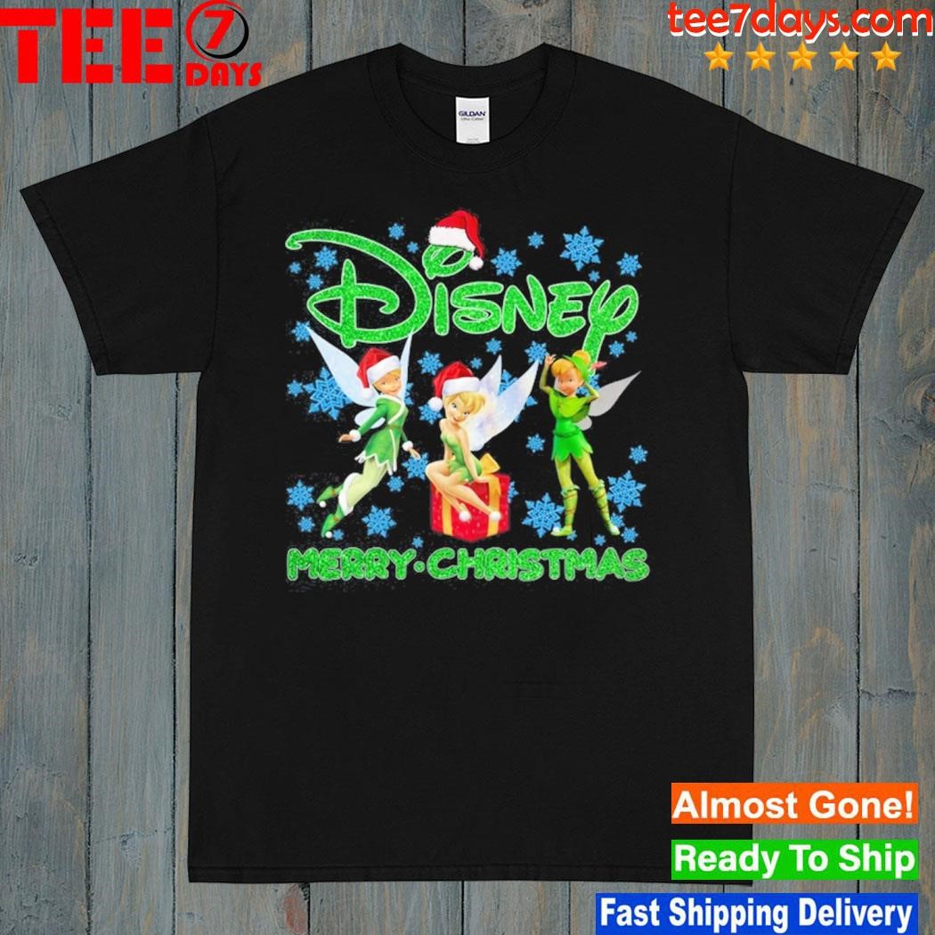 Tinker Bell hat santa Disney merry christmas shirt