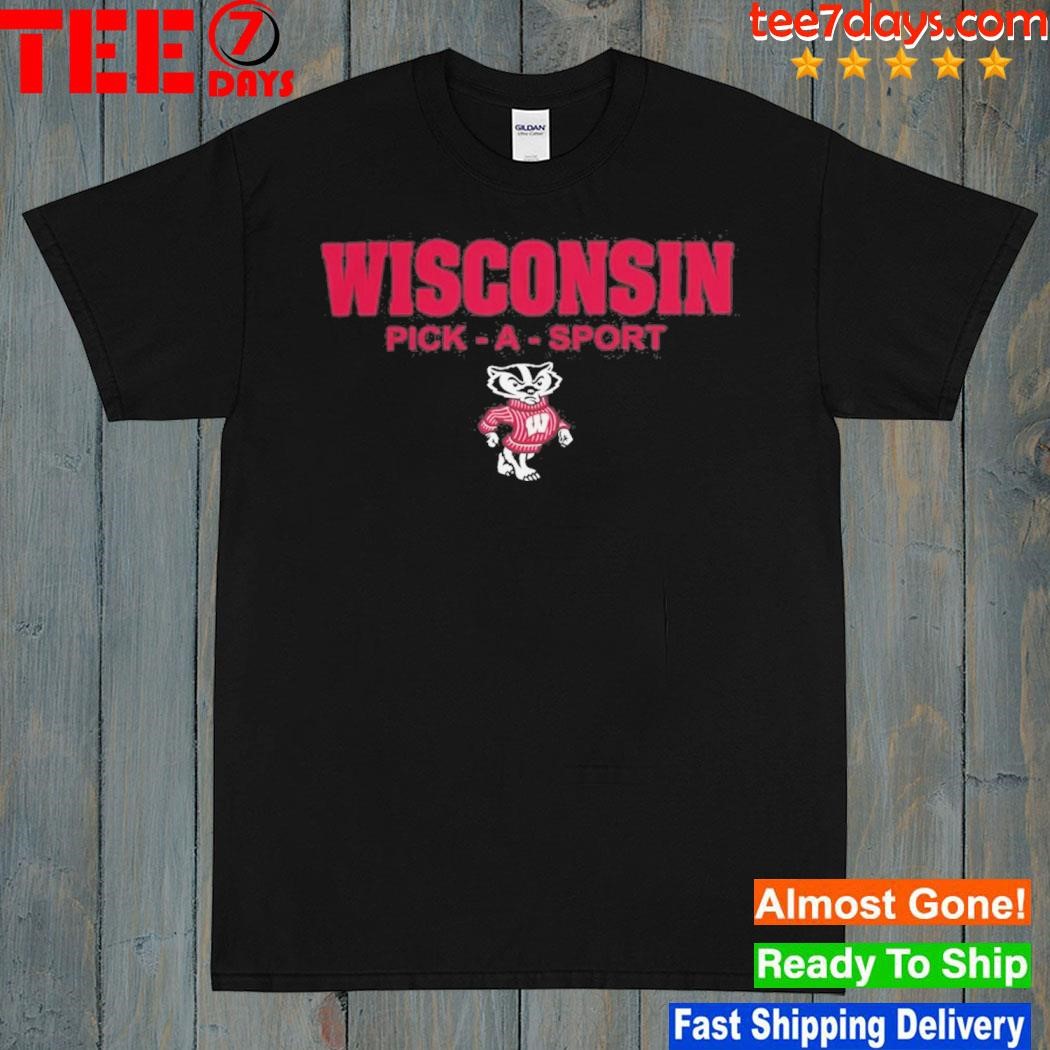 Wisconsin Badgers Logo Personalized Authentic Pick-A-Sport Shirt