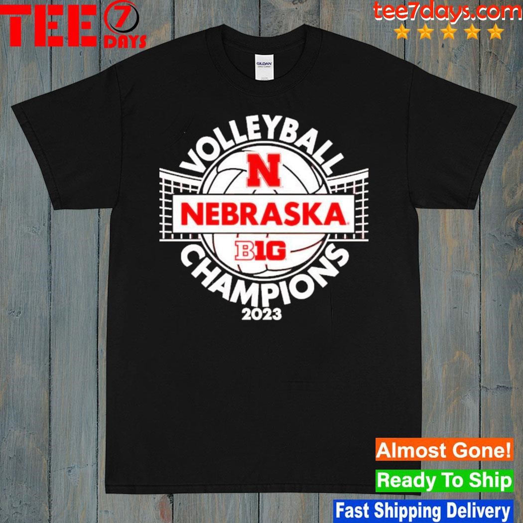 p Nebraska Huskers 2023 Big Ten Women’s Volleyball Champions Shirt